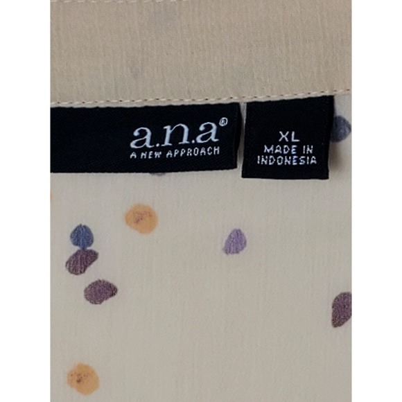 A.N.A A New Approach Women's XL Boho Style Blouse - Picture 6 of 7